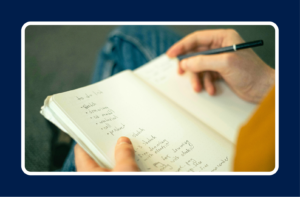 Job seeker creating a target company list for a focused job search.