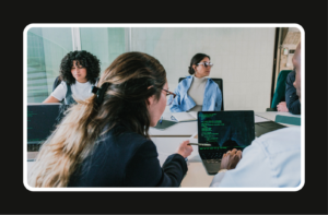 Team discussing whether to convert a contractor to a full-time employee